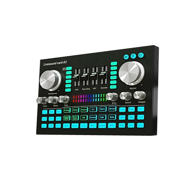 Fast Shipping Sound Card Mobile Computer Universal Live K Song Recording Equipment Live Sound Effects Processors