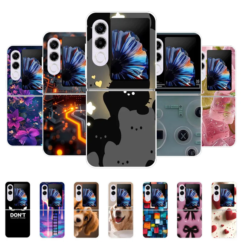 For ZTE nubia Flip2 Case Animal Silicone Back Case For ZTE nubia Flip 2 Cartoon Cover A404ZT NX732J Fashion Protective Bumper