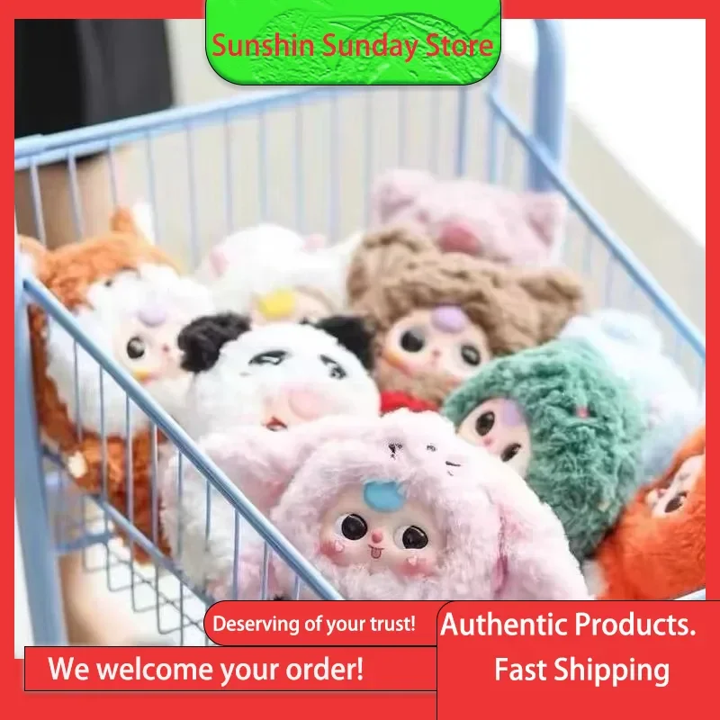 Origineel product Baby Threev3 blinde dozen van 3 jaar oude driedere generatie Animal Party-serie gemaakt van trendy en knuffelfiguur