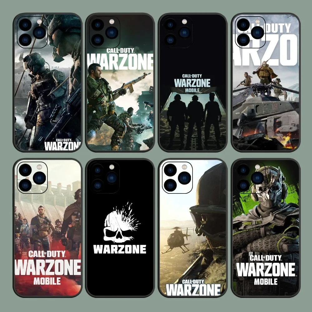 Game Call of D-Duty W-Warzone Phone Case For iPhone 8 11 12 13 14 15 Mini X XR XS PRO MAX Plus Cover