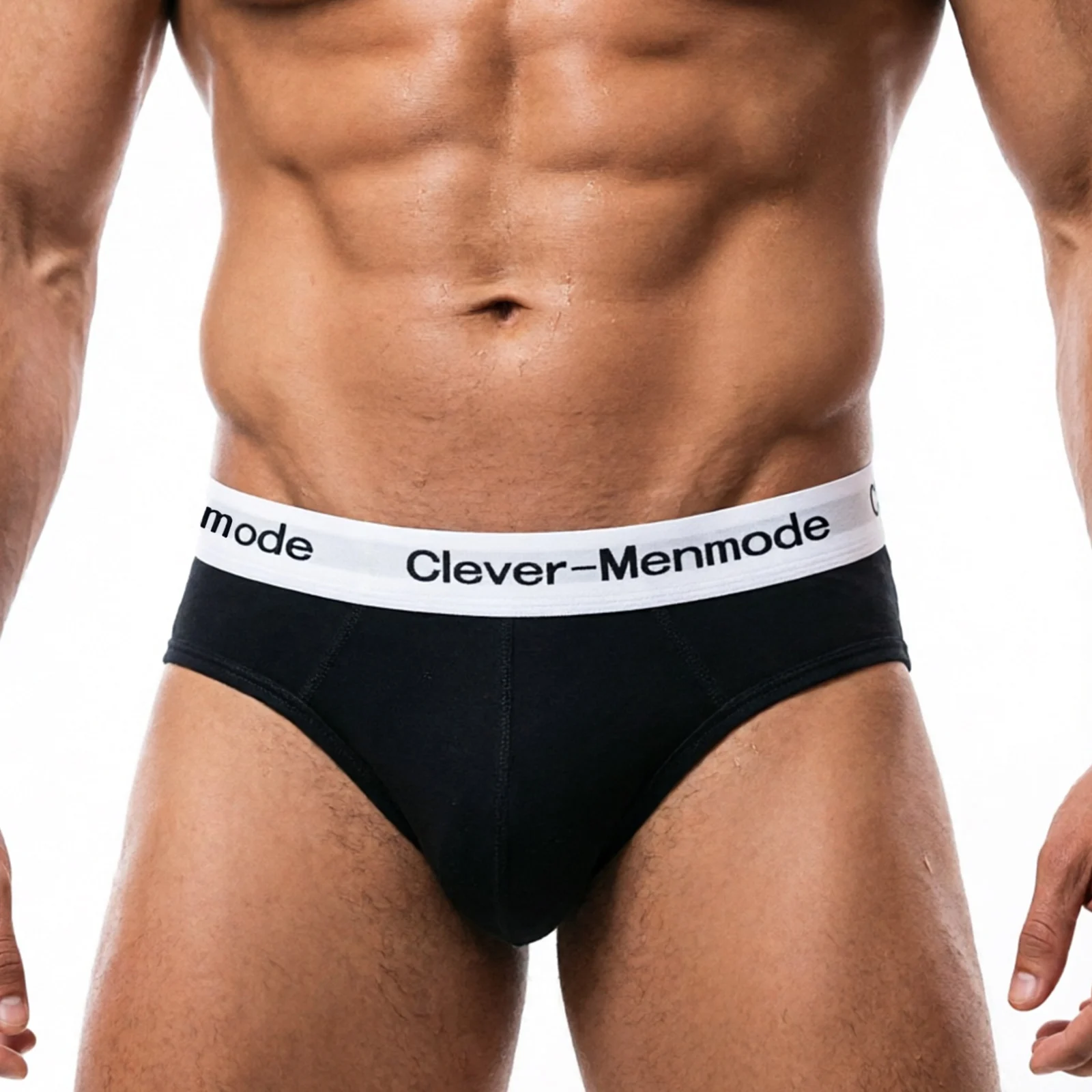 Herren-Slips aus Baumwolle, sexy Unterwäsche, Herren-Cueca, Lingerie mit Bulge-Pouch, Unterhosen, Slips für Herren, Übergröße – Detail 4
