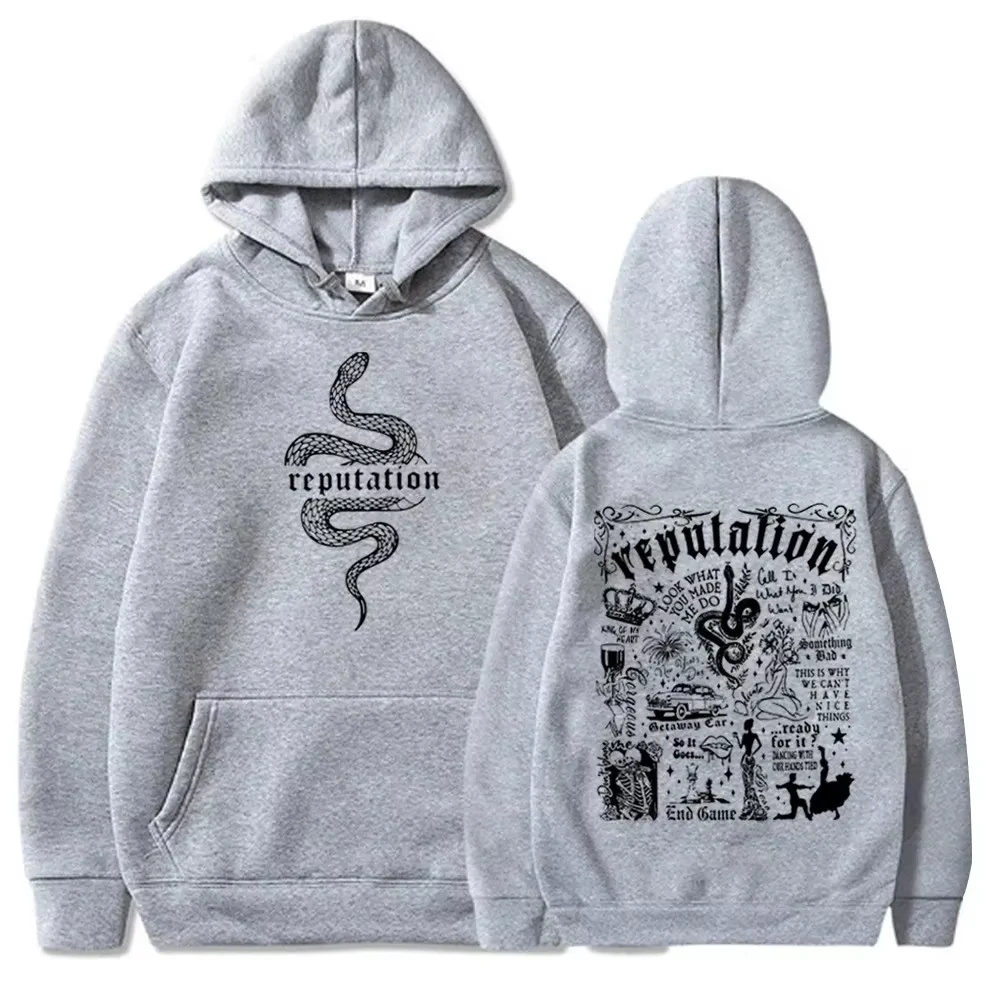 2026 Latest Trend Code Taylor Reputation Fashion Hoodie Reputation Music Fans Love Hoodies Street Punk Style