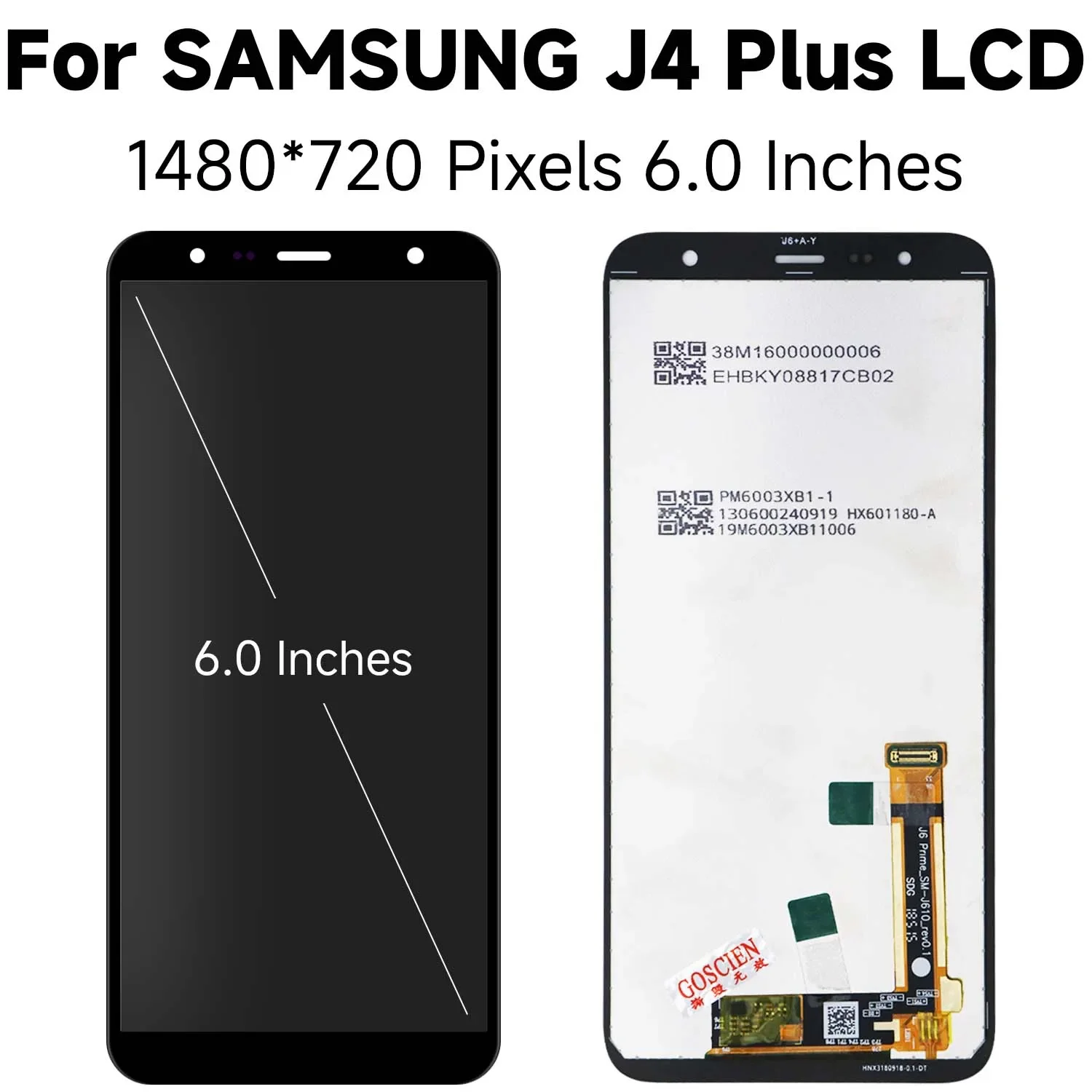 6.0\'\' Screen For J4 J415 with Frame, for Samsung J4+ 2018 J4 Plus J415 J415F J410 Lcd Display Digitizer Touch Screen Assembly