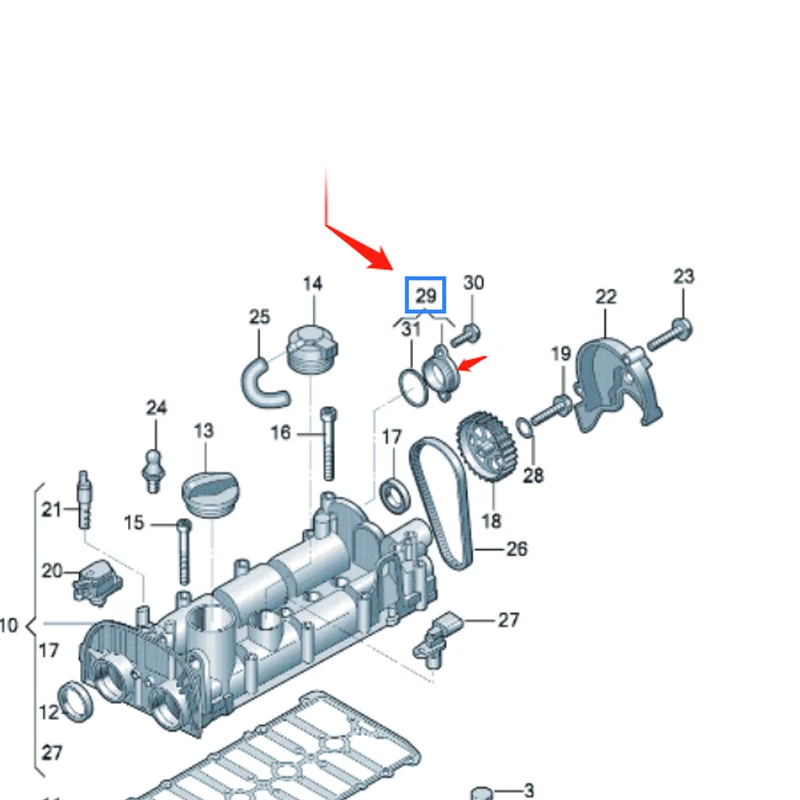 04E103335 04E 103 335 botón para VW