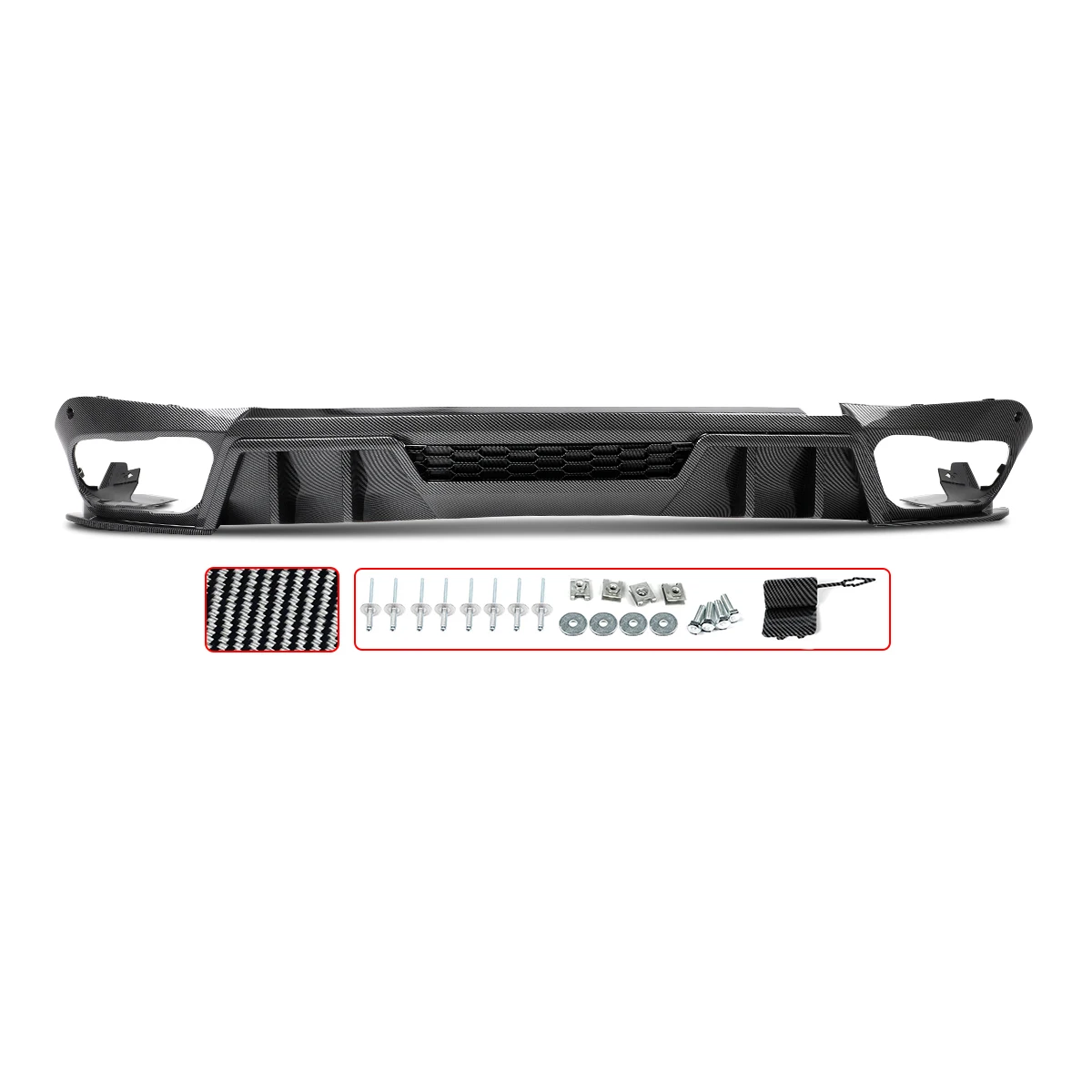 Magickit Achterbumper Diffuser Lip voor BMW X5 G05 M Sport M60i M50i SDrive40i 2019 2020-2025 Guard Protector concurrentie Stijl