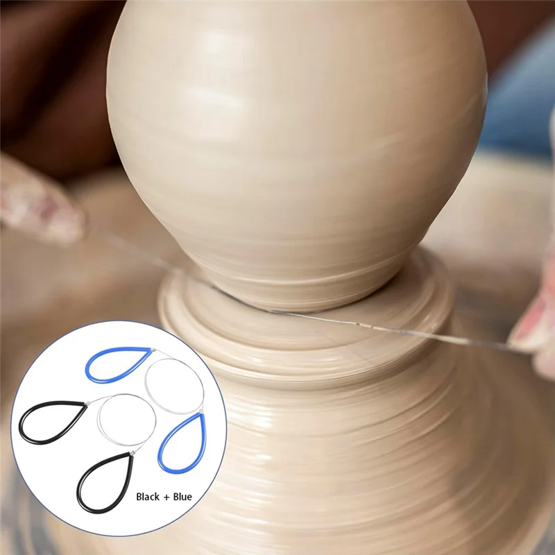 AA80-2 шт. резак для глины, стальная проволока, резаки для глины, колесо для резки проволоки, инструменты для резки керамики с ручкой