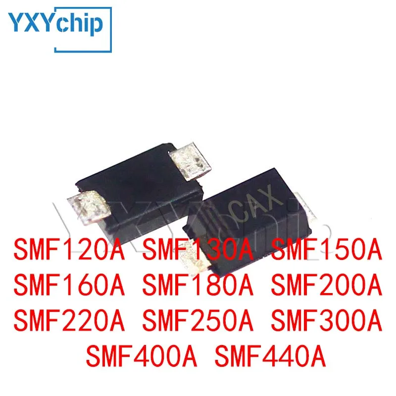 50PCS SMD TVS Diode SMF120A SMF130A SMF150A SMF160A SMF180A SMF200A SMF220A SMF250A SMF300A SMF400A SMF440A SOD-123F NEW