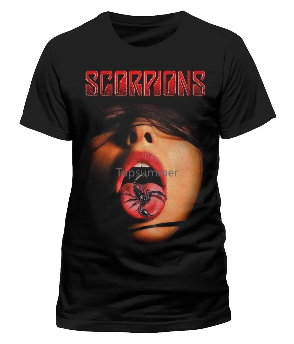 Men T Shirt Summer Fashion Scorpions Tongue Funny T-Shirt Novelty Tshirt Women