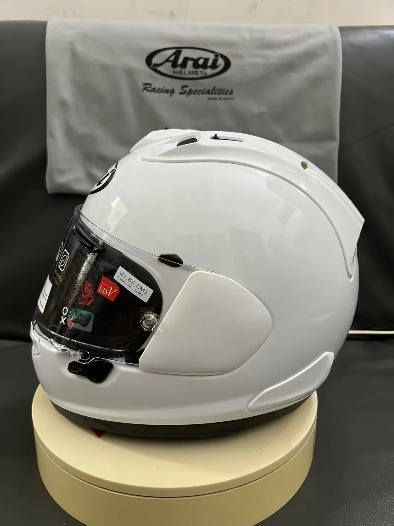 

Мотоциклетный шлем на все лицо, модель rx7x, цвет блестящий, белый