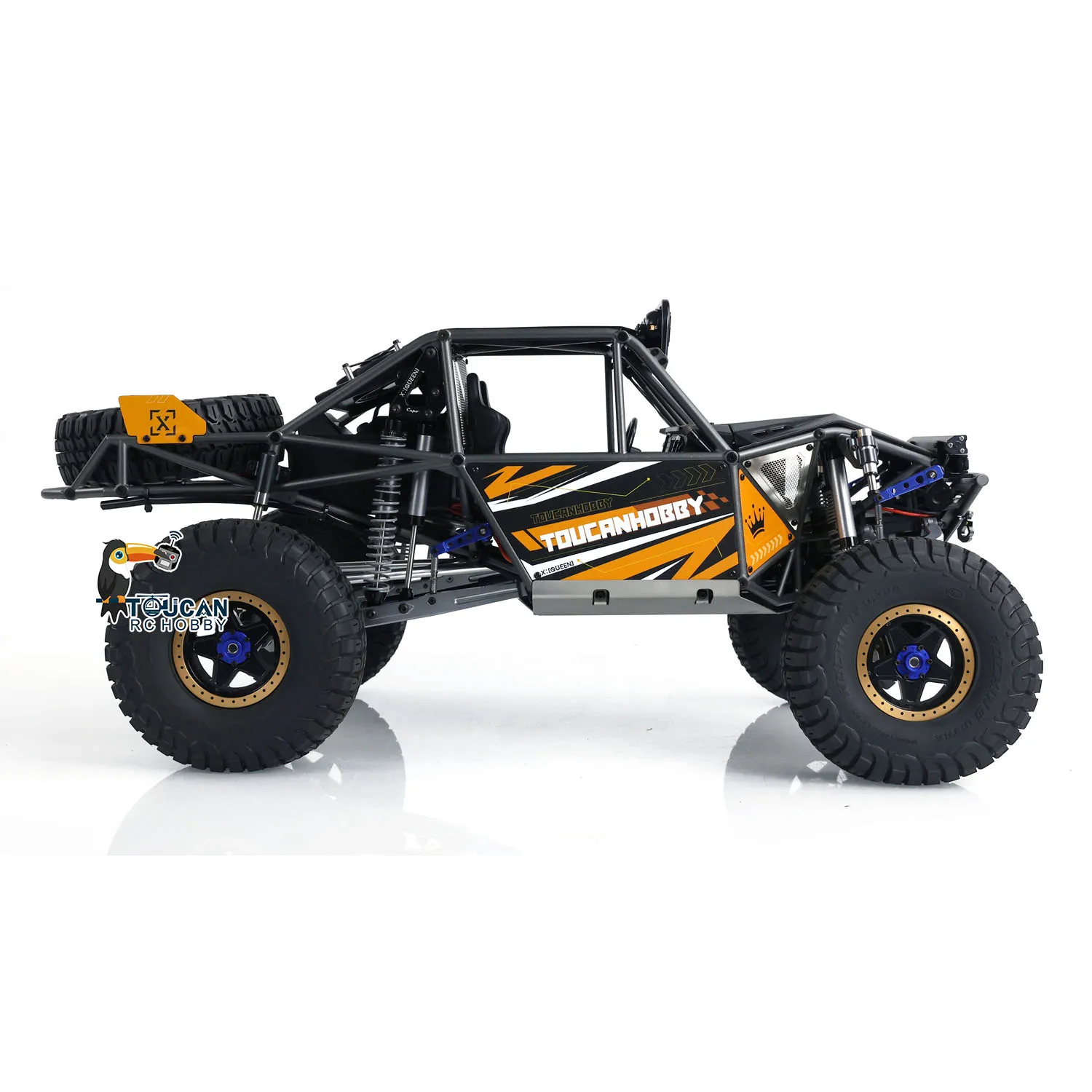 RTR Capo 1/8 Scale RC Crawler Off Road Truck U4 Queen CD1582X 2-Speed Car Remote Control Model with Light Sound Smoke Unit Winch