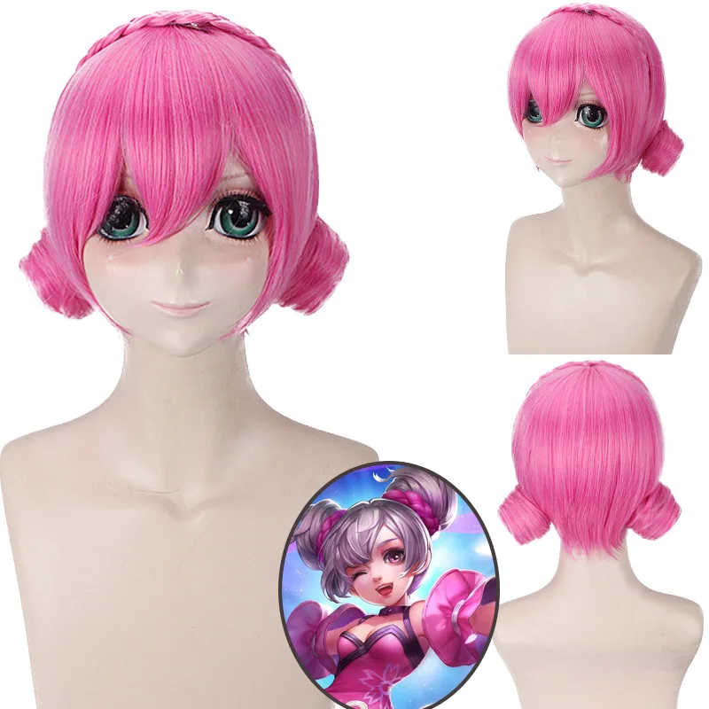 

Synthetic Cosplay Wig for Game Heroine Style Da-Ji Inspired Xiaoqiao Sunxiang Angela Zhou Style Heat Resistant Fiber Party Hair