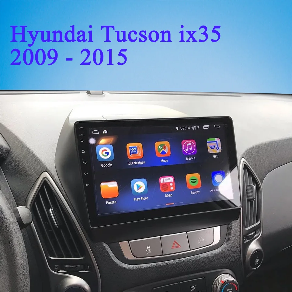 

8G Ram Android 14.0 Car Autoradio Stereo For Hyundai IX35 Tucson 2009 2011 2013 2015 Auto GPS Navigation Tape Recorder Carplay