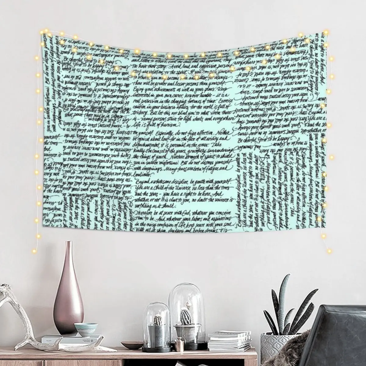 Desiderata handwritten Tapestry Decoration Home Room Decoration Korean Style Tapestry