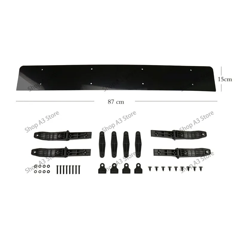 Universal Silent Roof Wind Deflector, Noise Reduction Spoiler Panel, Adjustable Length 87-96cm