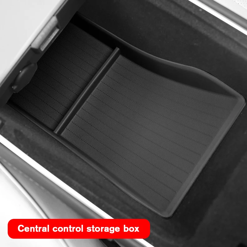 Fit Tesla Model Y Model 3 2021 2022 2023 New Center Console Storage Box Central Armrest Organizer Tray Interior Accessories
