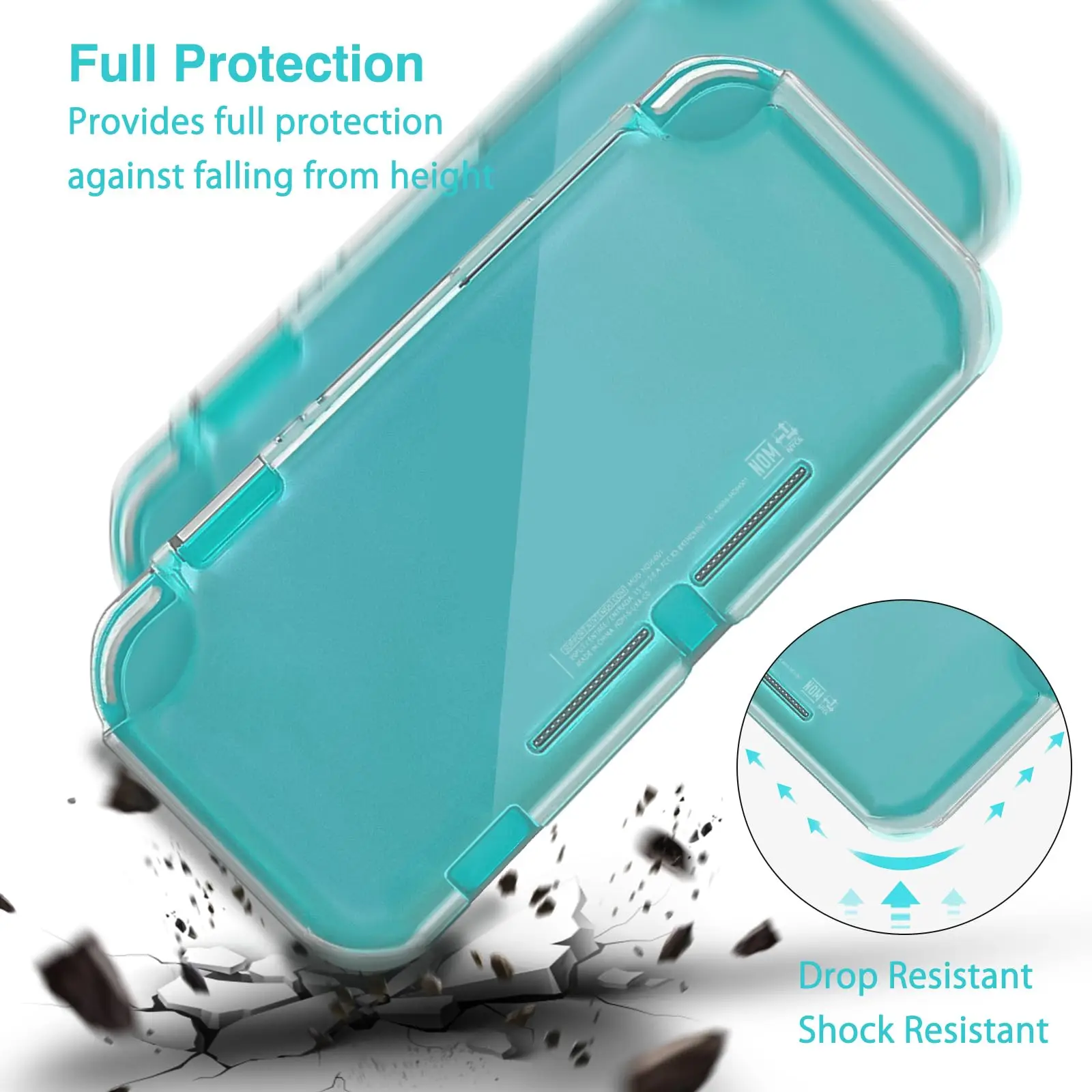 Przezroczysta miękka obudowa TPU do konsoli do gier Nintend Switch Lite Ochronny, trwały ochraniacz na akcesoria Switch Lite — zdjęcie 4