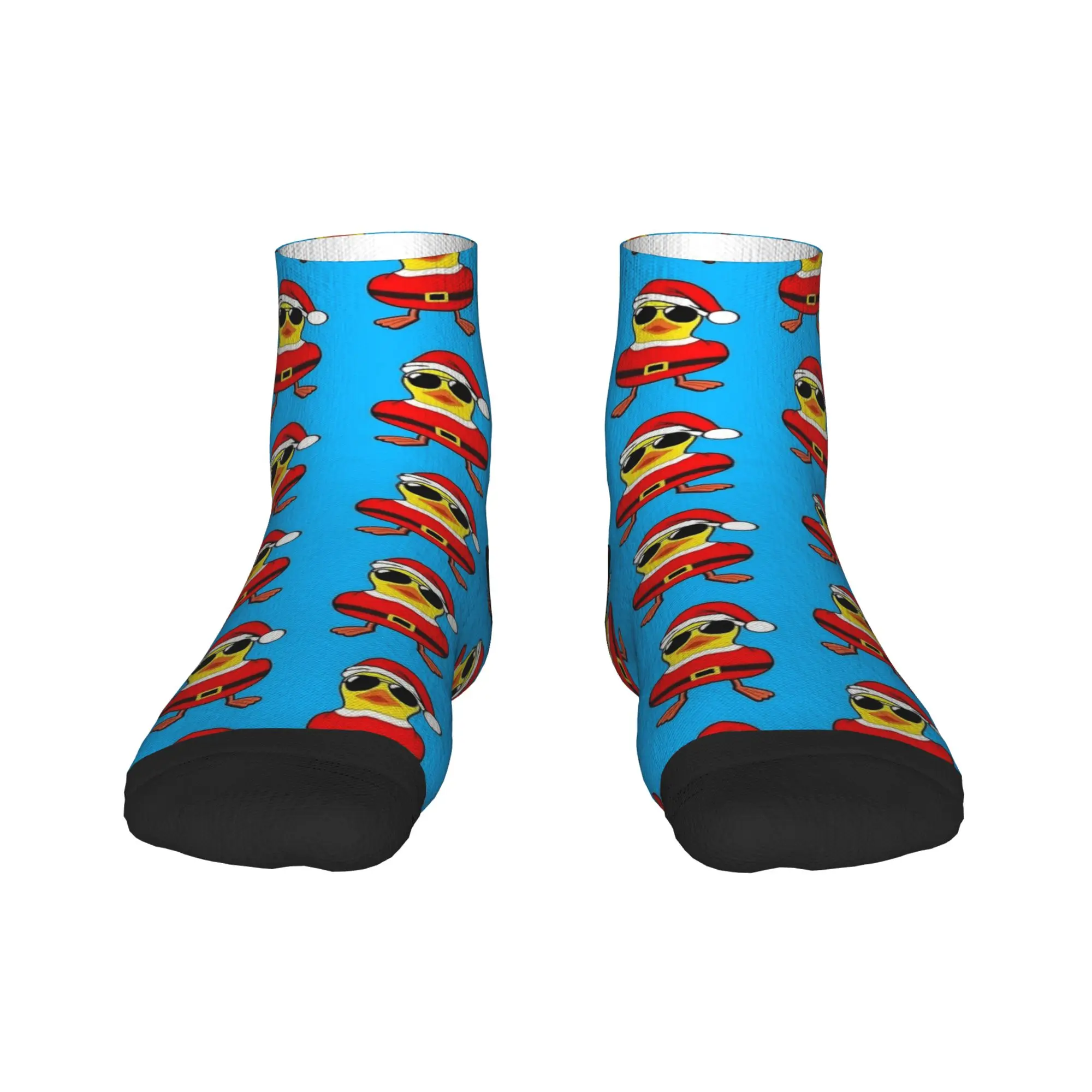 سانتا بطة مطاطية داكي ميري عيد الميلاد الكاحل الجوارب الجوارب غير رسمية الصيف عدم الانزلاق تسلق لينة تنفس جورب للنساء الرجال #2