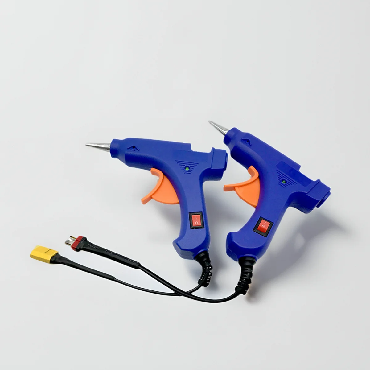 XT60 Powered 20W Hot Glue Gun - 12V for 3S LiPo, Portable Field Repair Tool for FPV Drone & RC Model Fixing