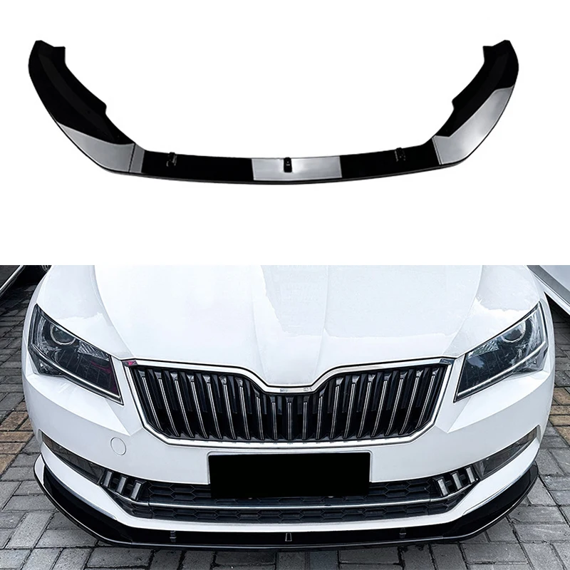 

For Skoda Superb B8 2016-2018 Front Bumper Spoiler Lip Lower Body Kit Diffuser Splitter Tuning Guard