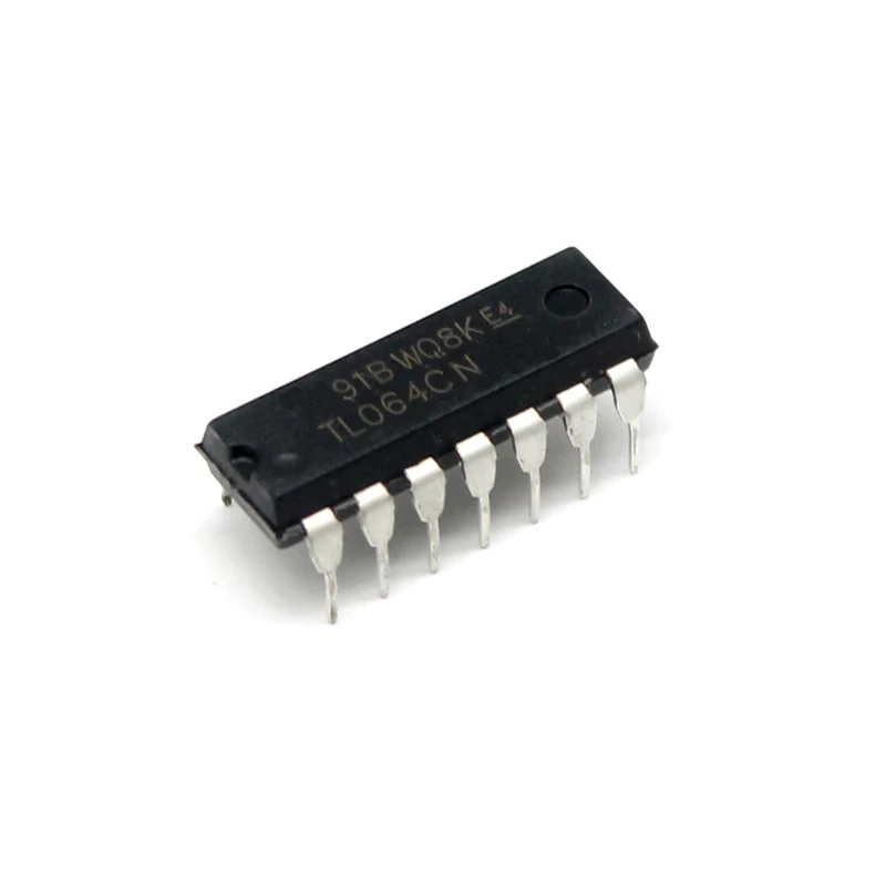 10pcs/lot TL064CN TL064 DIP-14 Integrated Circuit JFET-Input Operational Amplifiers Electronics IC Chip