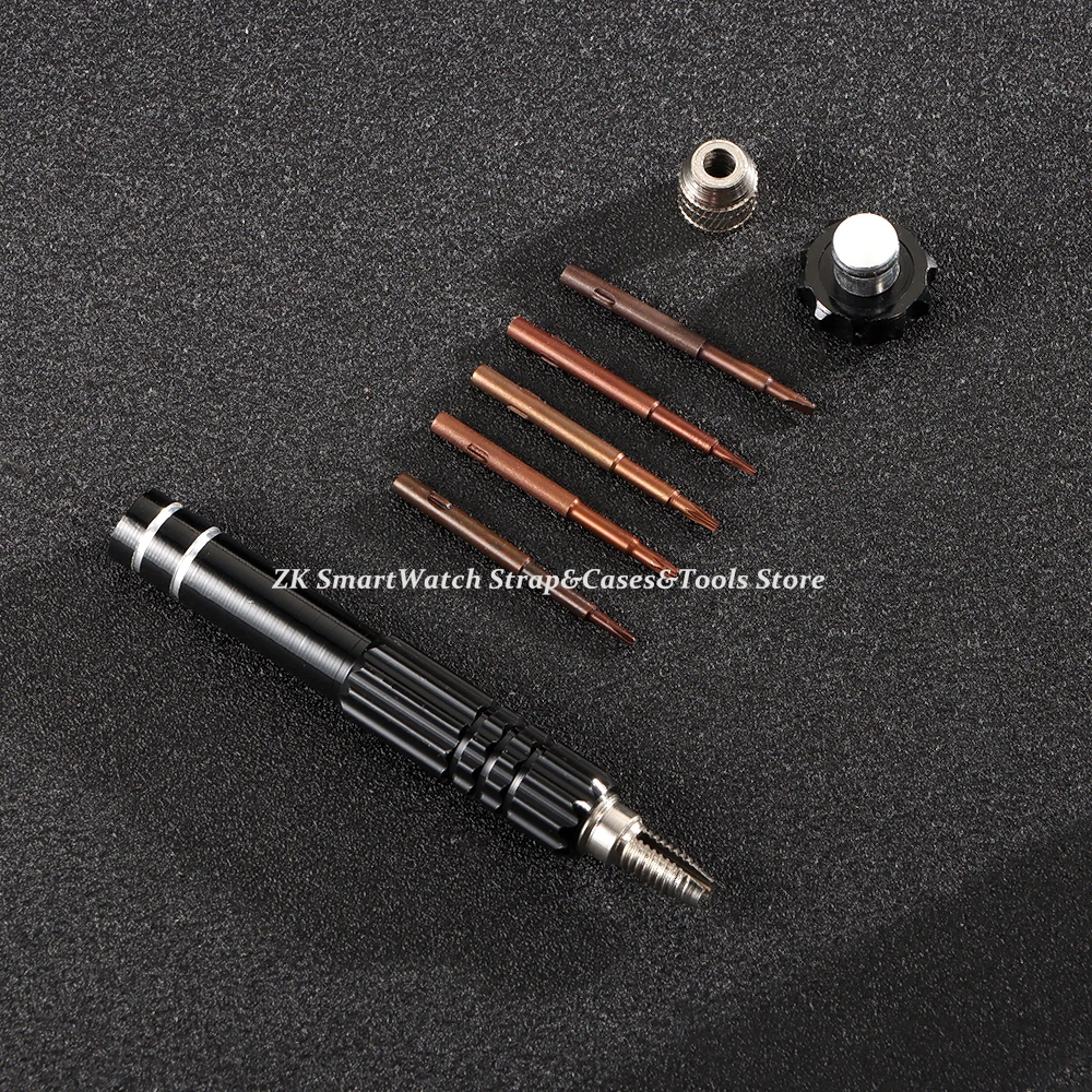 1 قطعة متعددة الوظائف 5 في 1 مفك مجموعة سبائك الألومنيوم أداة الدقة الصليب فلاتهيد سائق المحمولة ساعة أداة إصلاح عدة