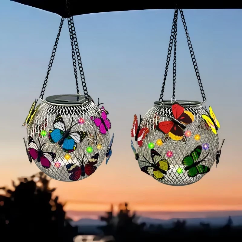 Solar butterfly Hanging Light Outdoor Waterproof Garden Landscape Light Garden Lawn Villa Decorative Light