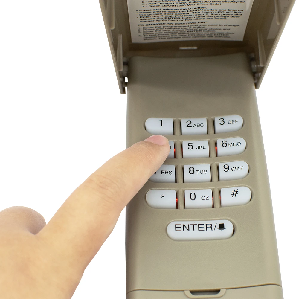 차고 문짝 방수 키패드 리모컨 100%, 376LM 377LM 877LM 971LM 977LM 977LM 878MAX 315MHz 390MHz 호환