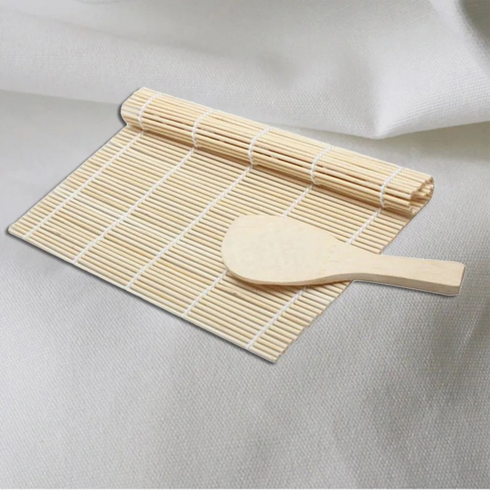Kit de Sushi con 1 Tapete para Enrollar, 1 Paleta para Arroz, Fácil de Usar, Set para Hacer Sushi Casero