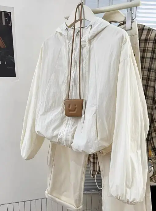 

Осень/зима 2022, новая женская модная куртка на молнии для отдыха, однотонная куртка с длинными рукавами, женская одежда