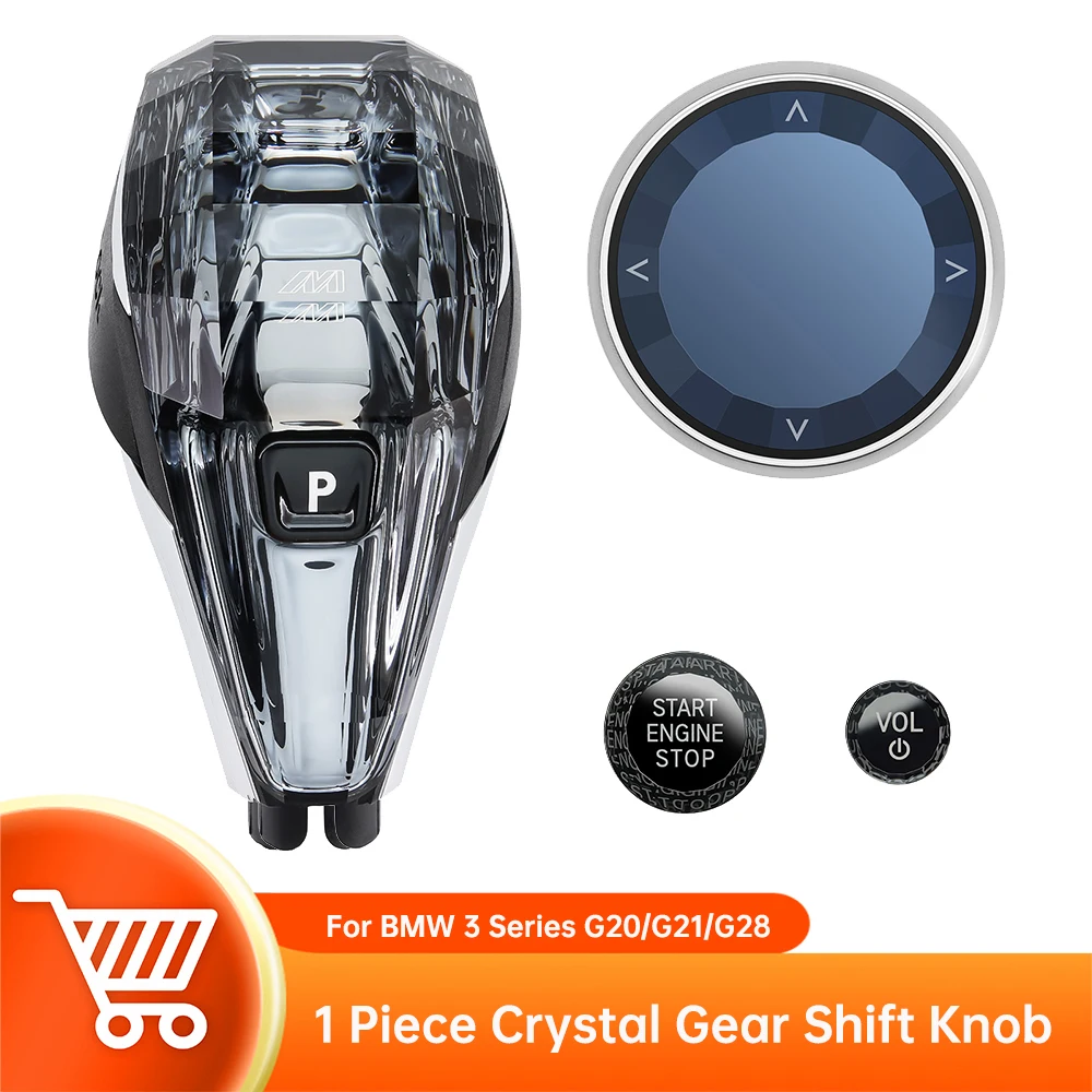 

For BMW 3 Series G20/G21/G28 4 Series G22/G23/G26 8 Series G14/G15/G16 2009-2023 Handle Gearbox Crystal Gear Shift Knob