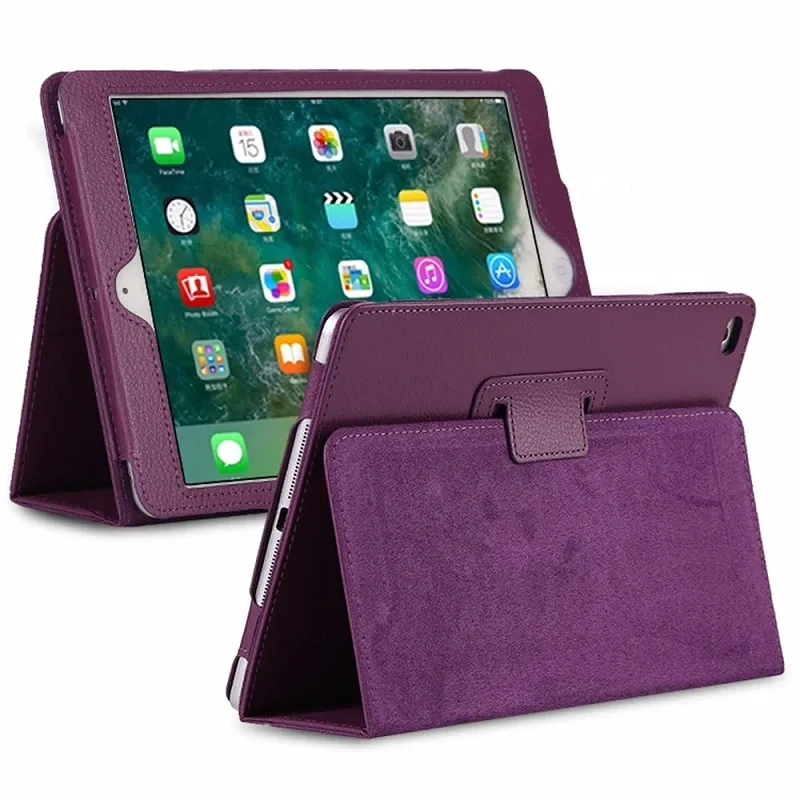For iPad Mini 7 Case 2024 PU Leaher Two-fold Stand Tablet Cases Funda For iPad Mini 6 Case For iPad Mini A17 Pro Cover 8.3 inch