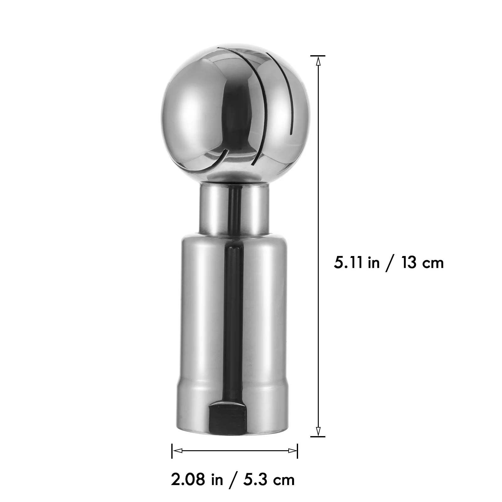 1Pcs 360 Degree Rotatory Spray Ball Stainless Steel Tank Washing Device High Temperature Resistant Corrosion Proof Tank Cleaning
