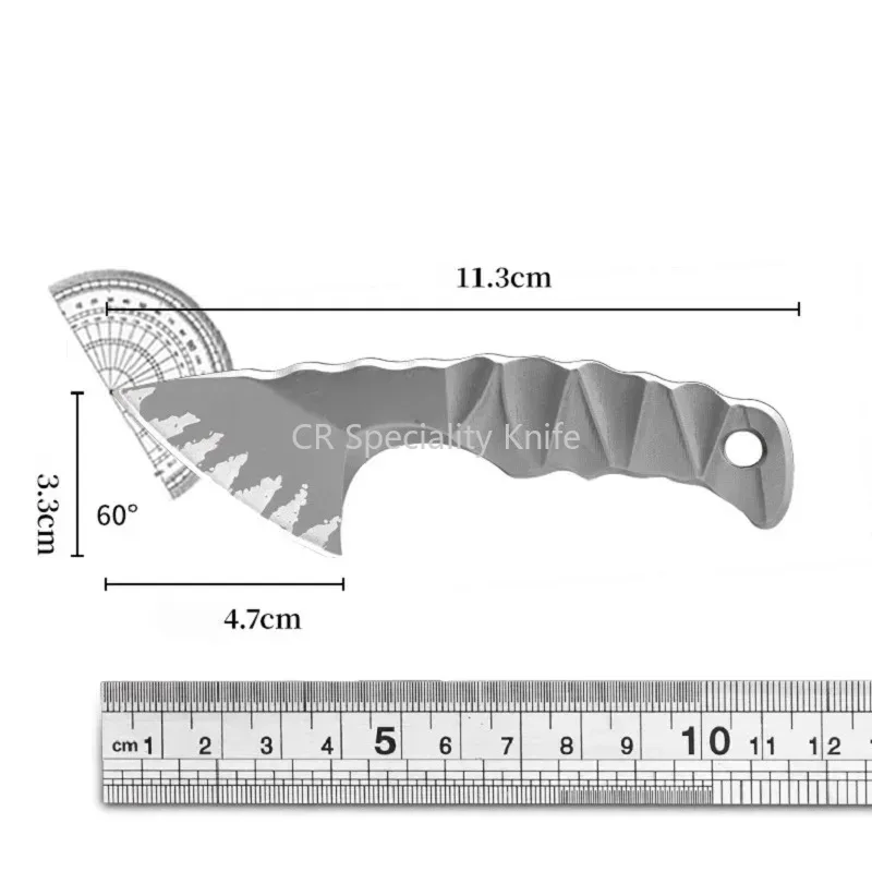 Durable Full Tang Z-Wear Steel Fixed Blade Knife Outdoor Portable with K Sheath Survival Pocket Knives Camping Hand EDC Tool