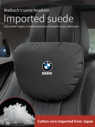 BMW M X1 X3 X5 X6 E36 E39 E46 E87 E90 E92 F10 F15 F25 F30 Suede Car Headrest Neck Support Seat Lumbar Cushion Soft Neck Pillow