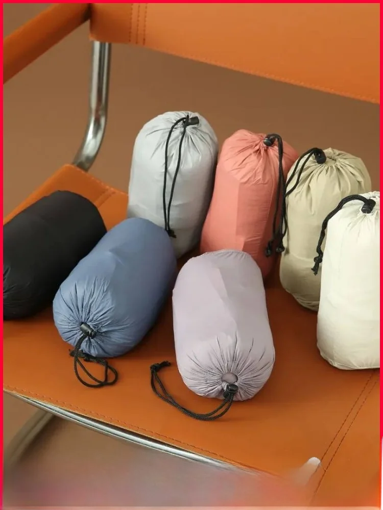 

Portable Lightweight Foldable Pure Color Women's Winter down Jaet Thin Warm Commute Sle 3D Design White Du Feather