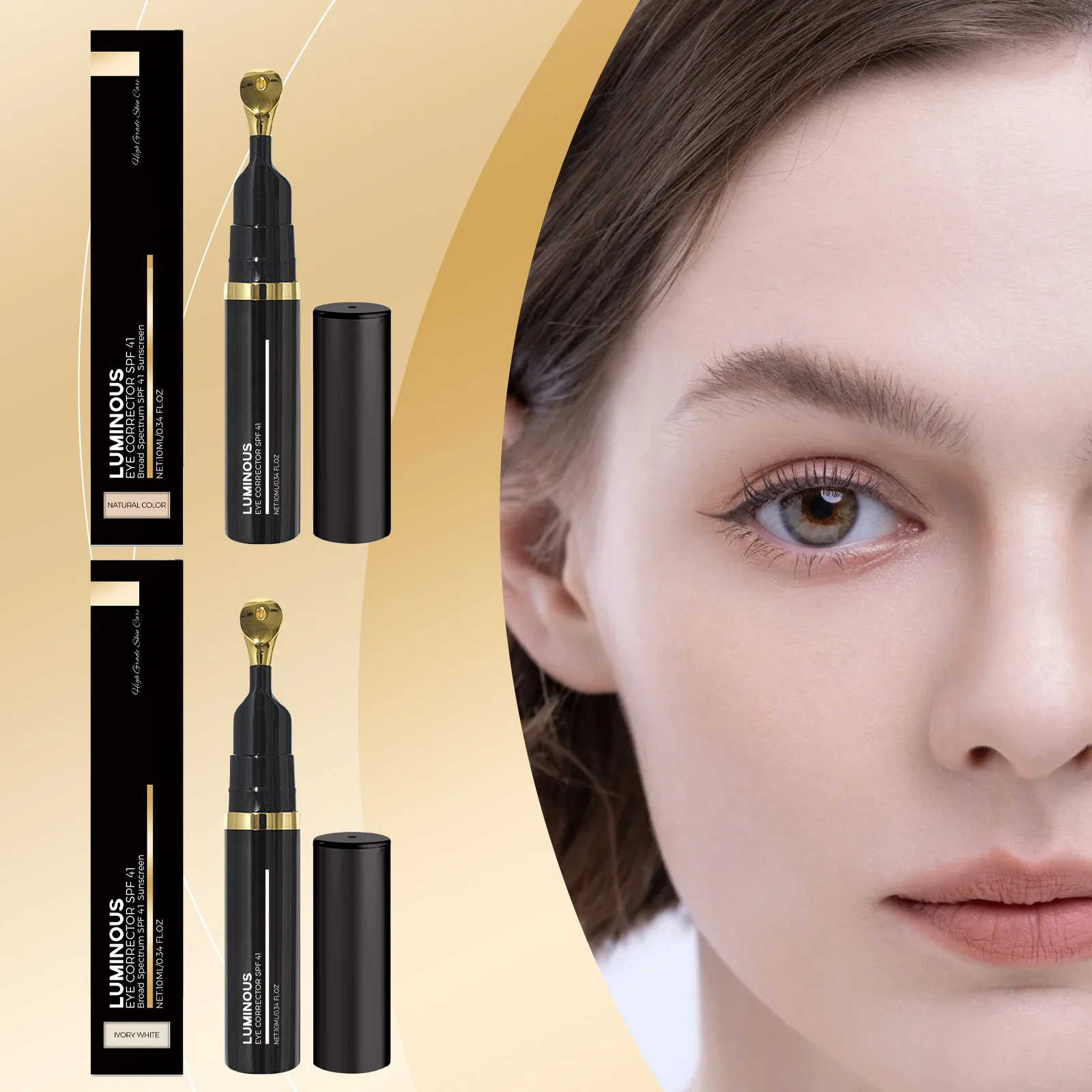 Serie de correctores de ojos que eliminan las ojeras, cobertura completa, estampado de acné para arrugas, maquillaje Natural resistente al agua, cremas correctoras de ojos