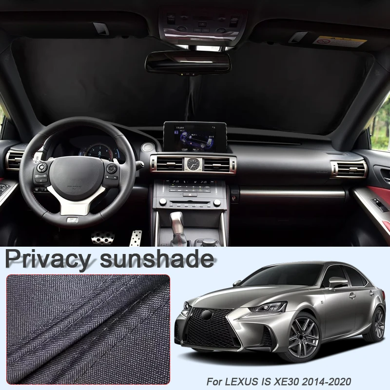 

Автомобильный солнцезащитный козырек на черное окно для LEXUS IS XE30 2014-2020, автоматическая защита от УФ-лучей, теплоизоляция, защитная крышка, аксессуар для интерьера