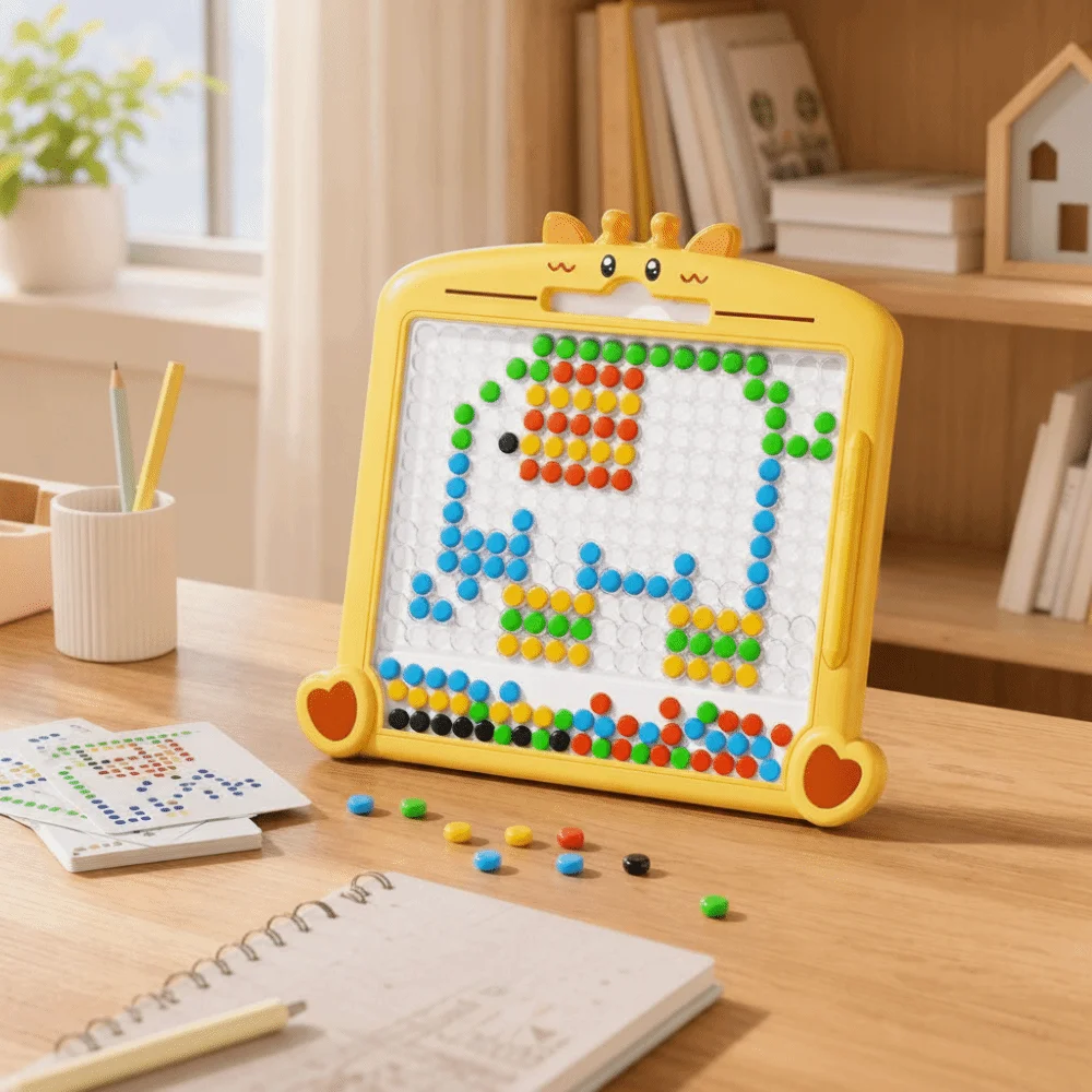 New Cartoon Magnetic Drawing Board Portable Boost Development Skill Learning Reusable Drawing
