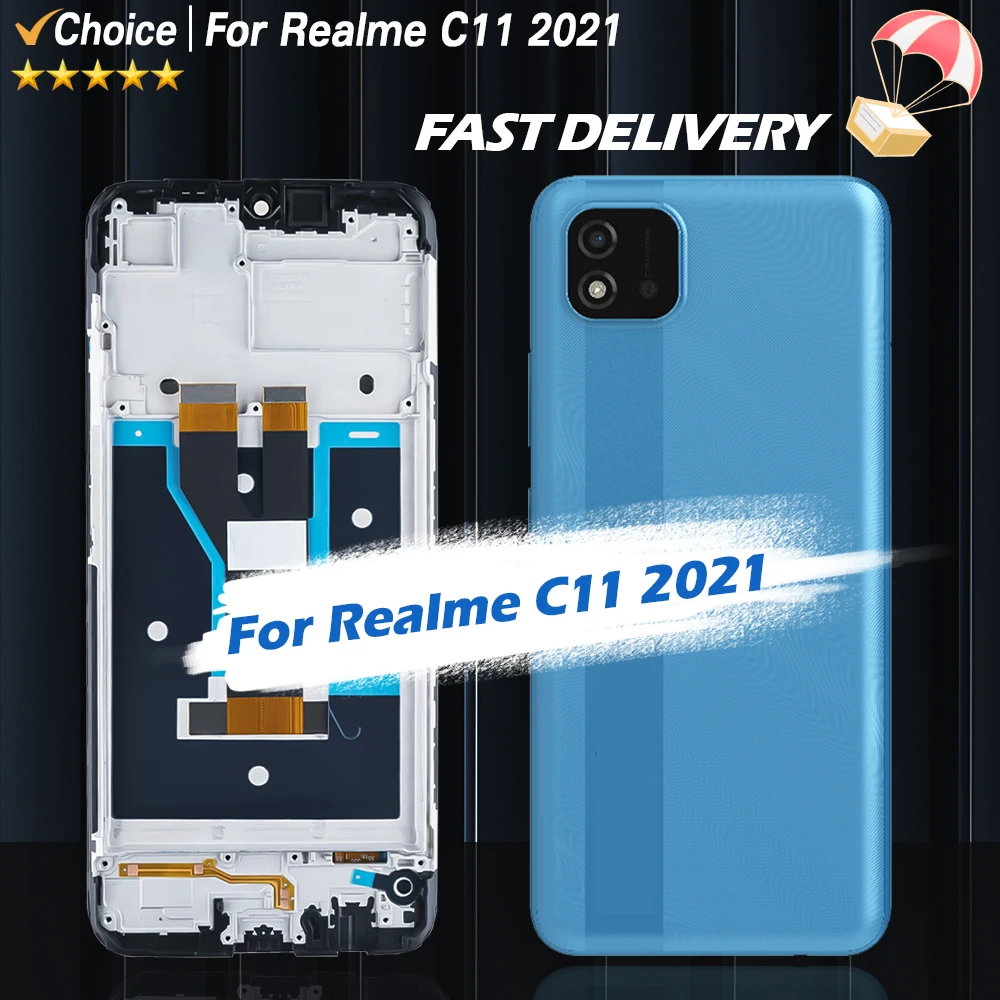 AAA Quality For OPPO Realme C11 2021 LCD RMX3231 Display Touch Screen Digitizer Assembly For Realme C11 2021 LCD Display RMX3231