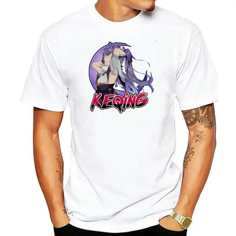 

Summer new personality animation game fun Q cartoon character print cotton short sleeve elastic loose casual crew neck top