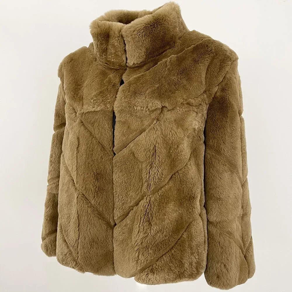 OFTBUY معطف فرو الأرنب الحقيقي الشتوي للنساء مراجعات كورية للعديد من ملابس الفتيات سترة الخريف من جلد الأرنب الطبيعي للنساء #1
