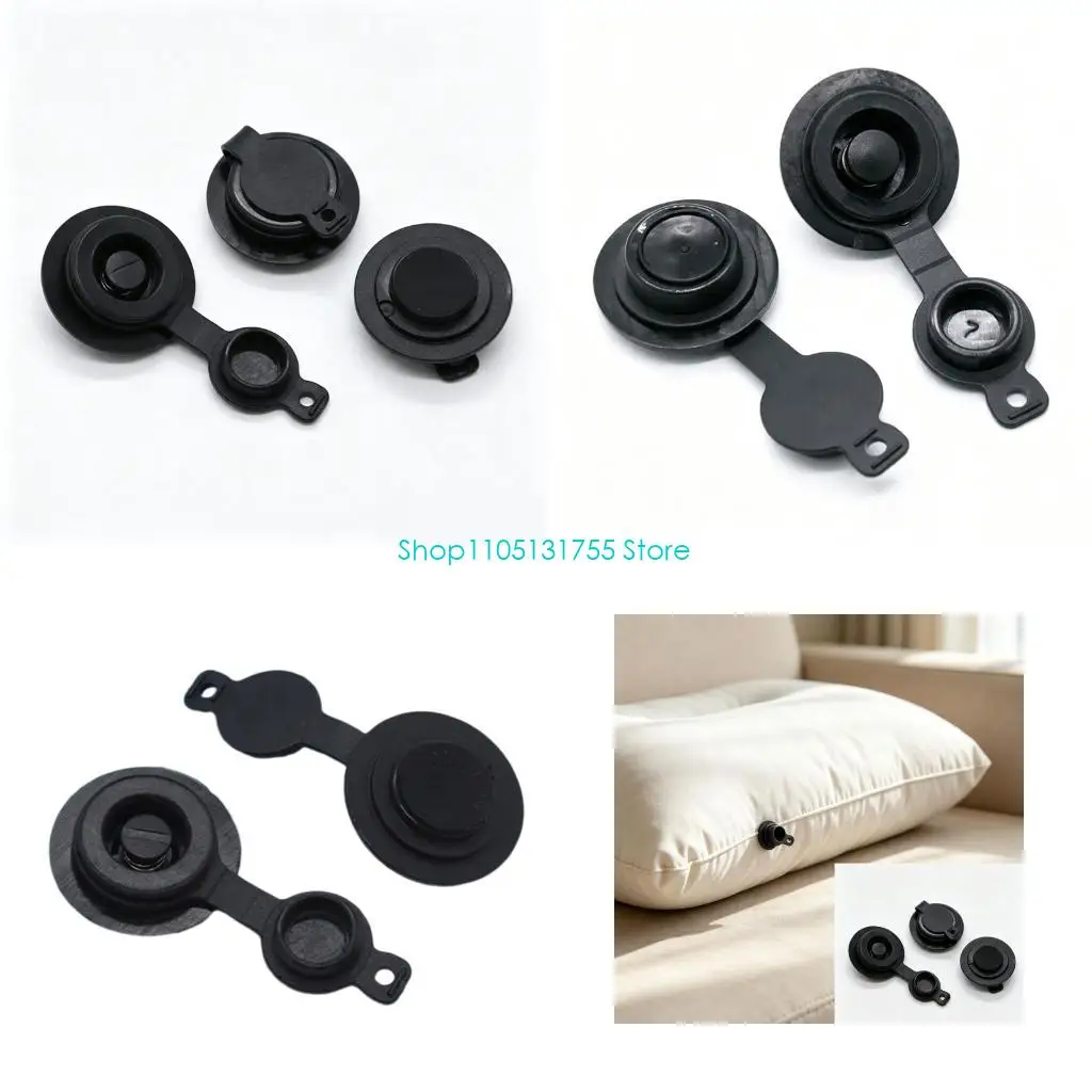 K0EF Outdoor Inflatable Repair Valves Set for Air Pad and Sleep Mats, Flexible TPU Flipped Cap Part, 10Pieces Pack