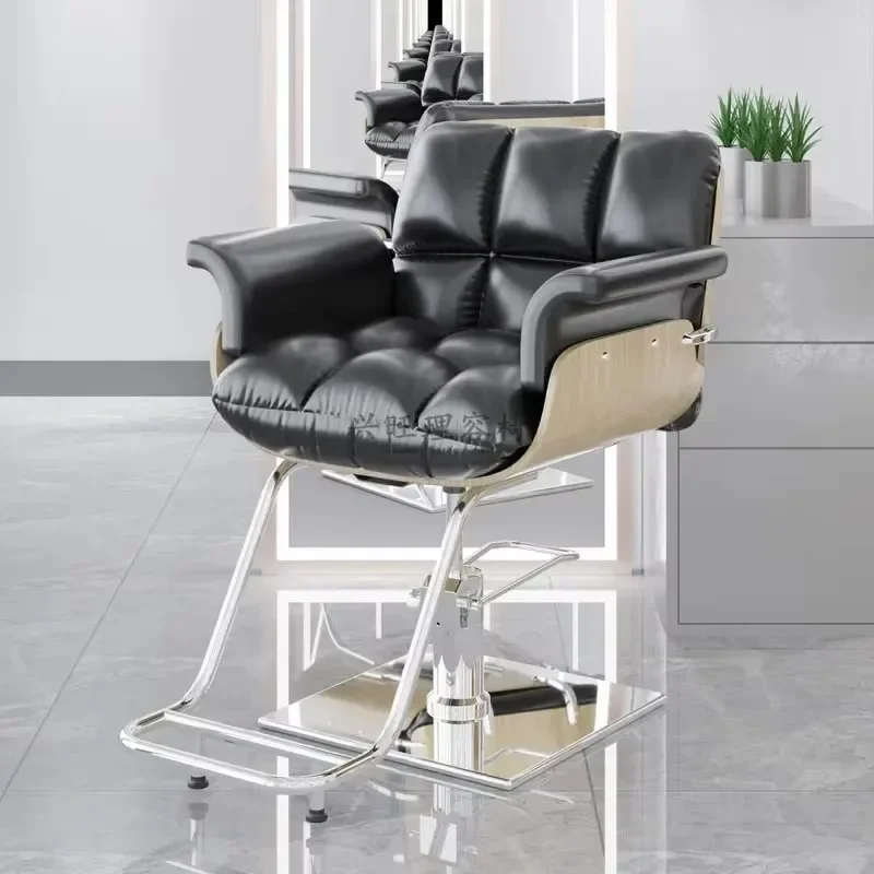 

Retro Chairs Barber Chair Dyeing Hair Nordic Simple Advanced Sense Salon Chair Originality Aesthetic Barbearia Home Furniture