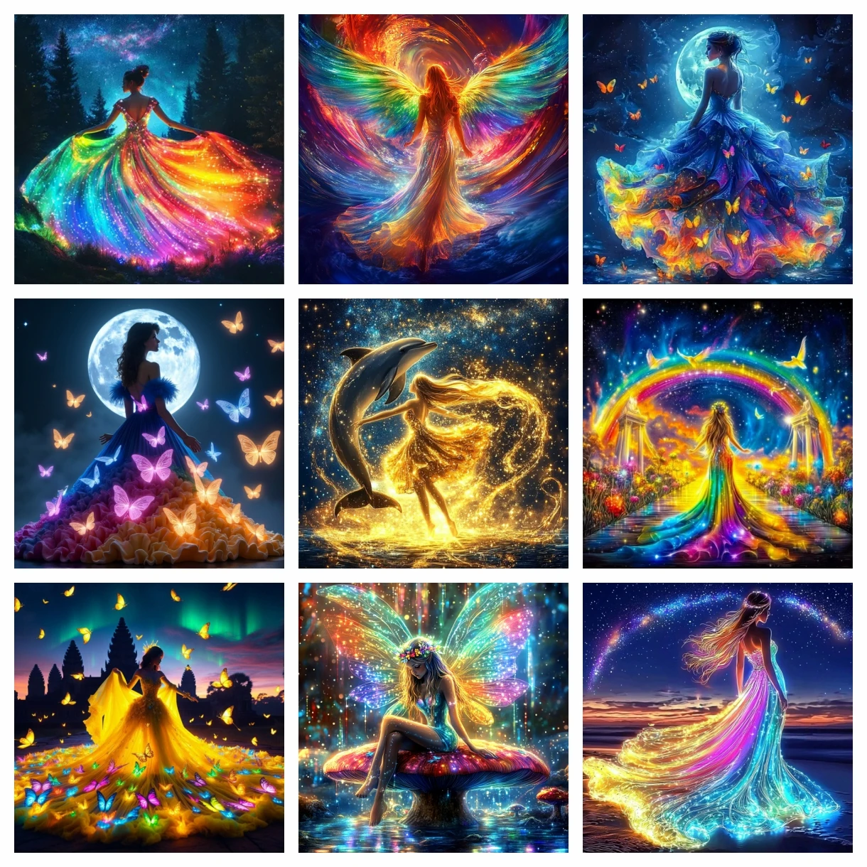 5d Diy Diamant Kunst Malerei Frau Porträt Strass Mosaik Fantasie Landschaft Verkauf Sets Stickerei Hübsches Mädchen Wohnkultur Geschenk