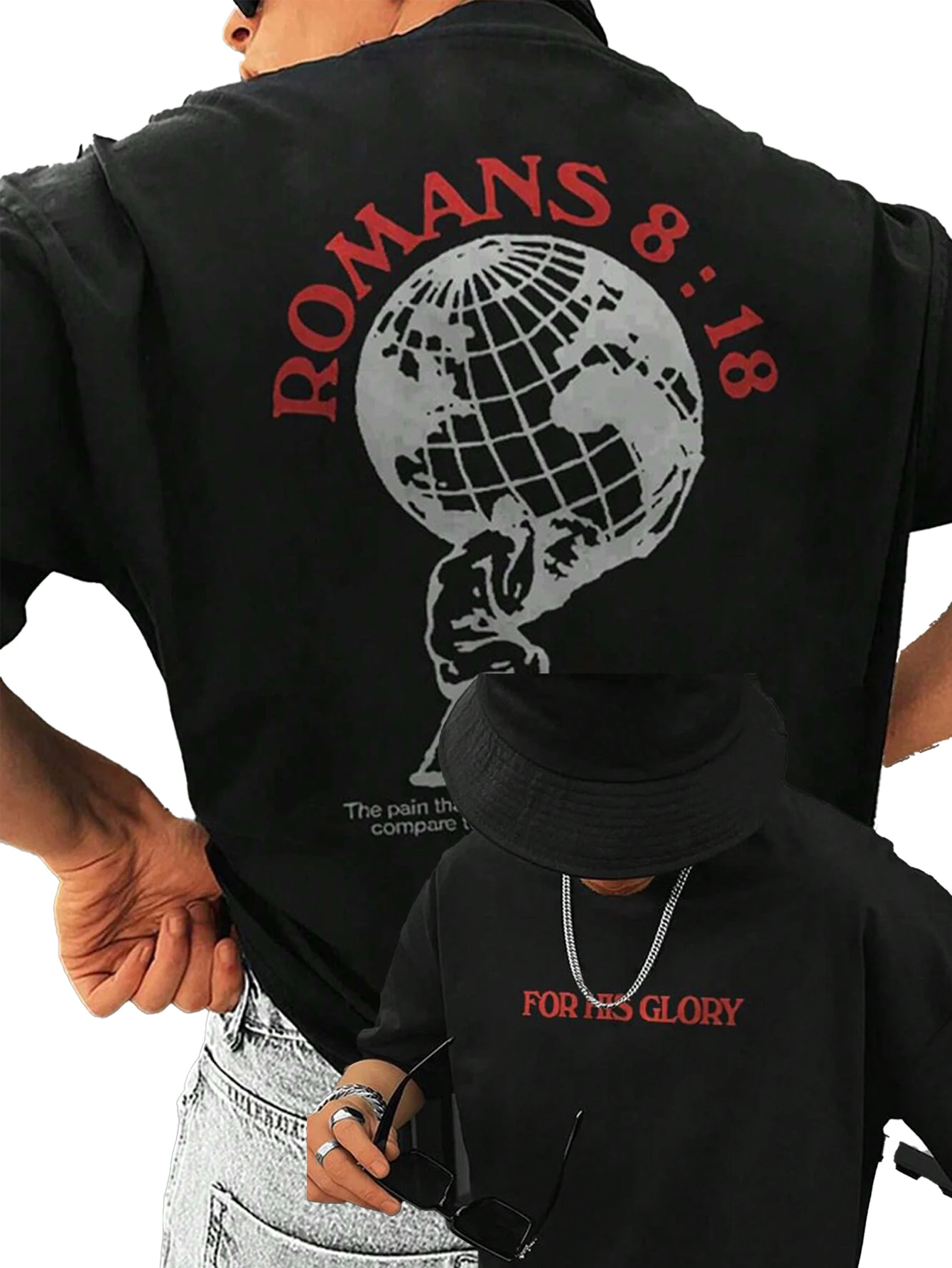 

Мужская хлопковая футболка Romans, модная футболка класса люкс, большие размеры, повседневная, с коротким рукавом, уличная одежда, классический принт, новинка, размеры S-4XL