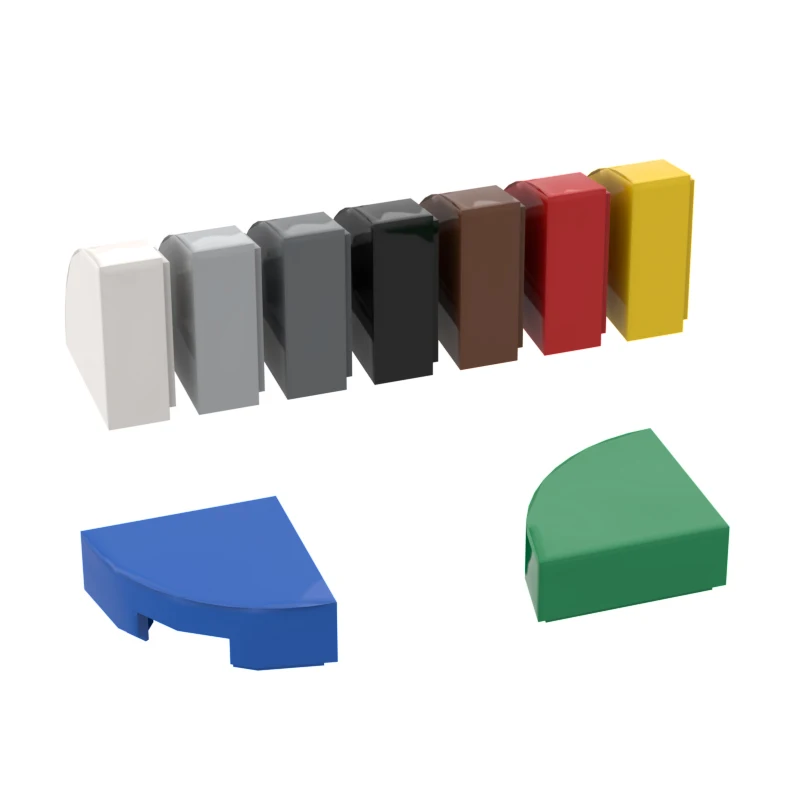 

10PCS MOC Brick Parts 25269 48410 Tile Round 1x1 Quarter Compatible Building Block Particle DIY Kid Brain Toy Birthday Gift
