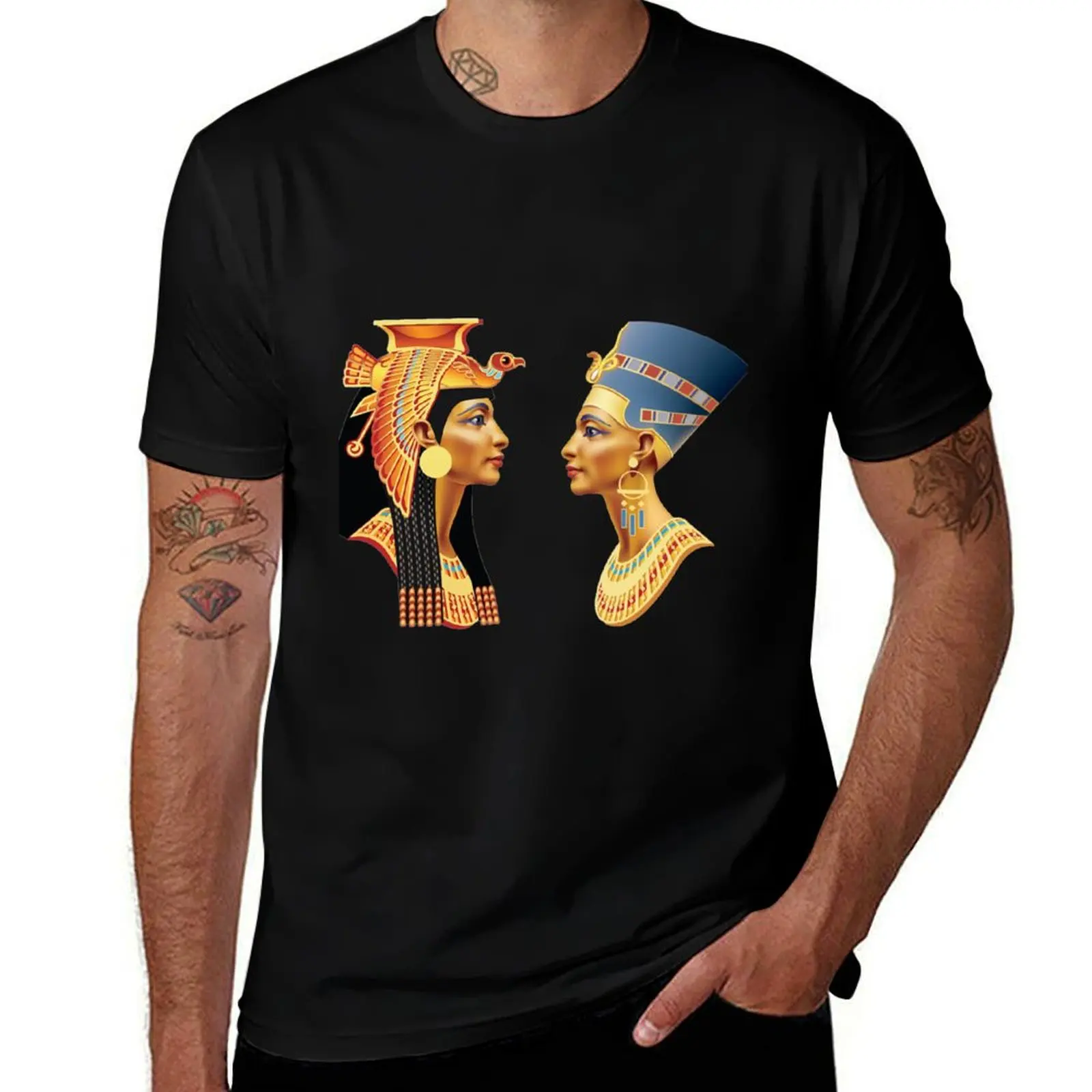 

graphic for and shirts shirts cotton Ancient man Nefertiti of Cleopatra, T-Shirt t t Queens T-Shirt Egypt 100%