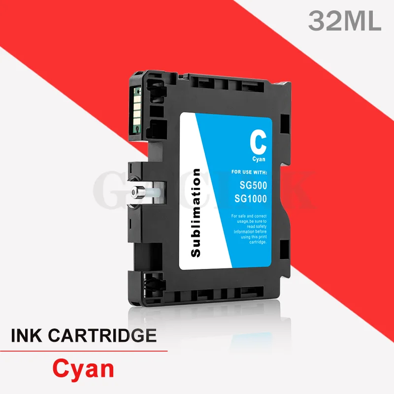 1 Set For SAWGRASS SG500 SG1000 No Serial Number Compatible Ink Cartridge With Chip Sublimation Ink