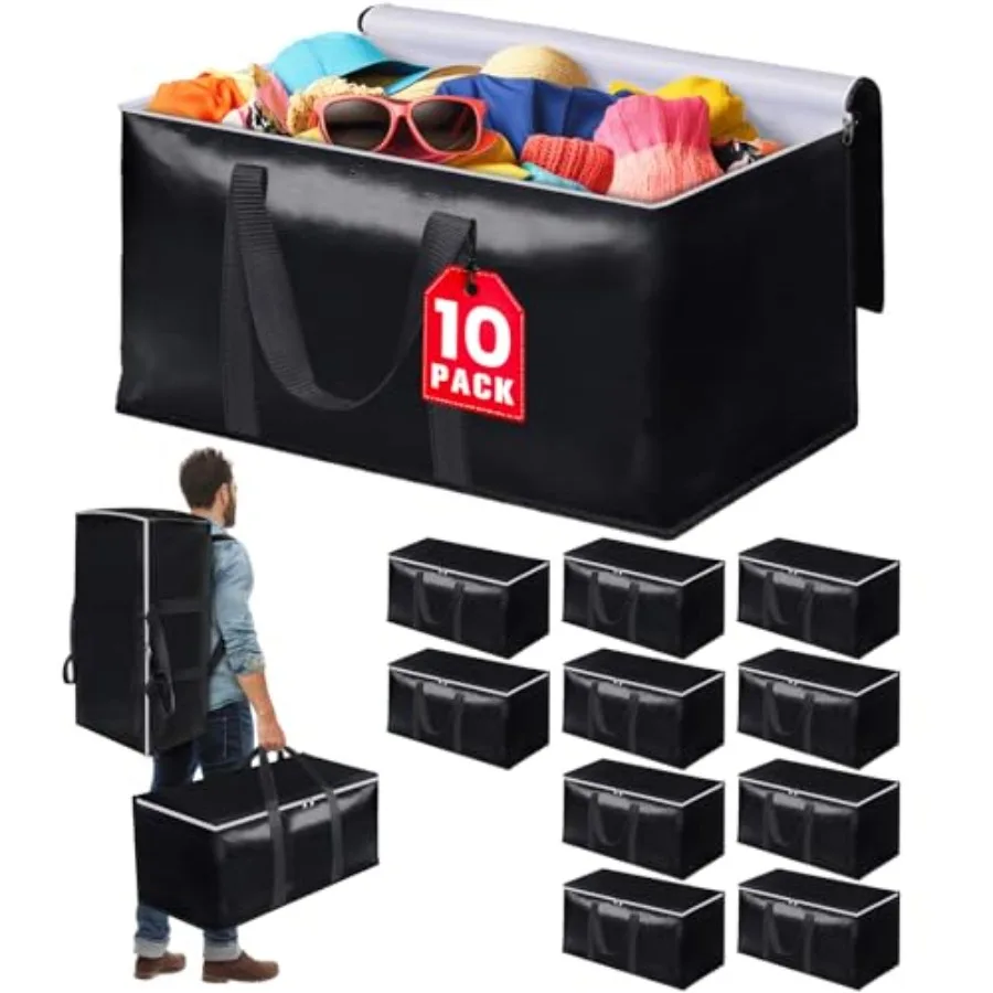 

Прочные и вместительные сумки для переезда с лямками-рюкзаками, сумки-тоуты с двойной молнией и прочными ручками, упаковочные сумки