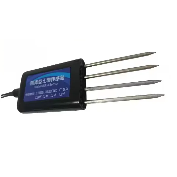 2026 Multi-Parameter Modbus Protocol Agricultural Irrigation Humidity Salinity NPK/PH/EC 8 in 1 Temperature Moisture Soil Sensor
